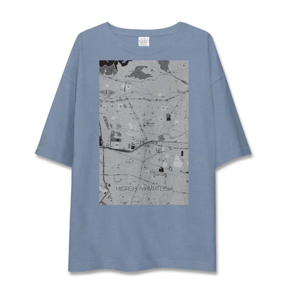 【東大和市（東京都）】地図柄ビッグシルエットTシャツ