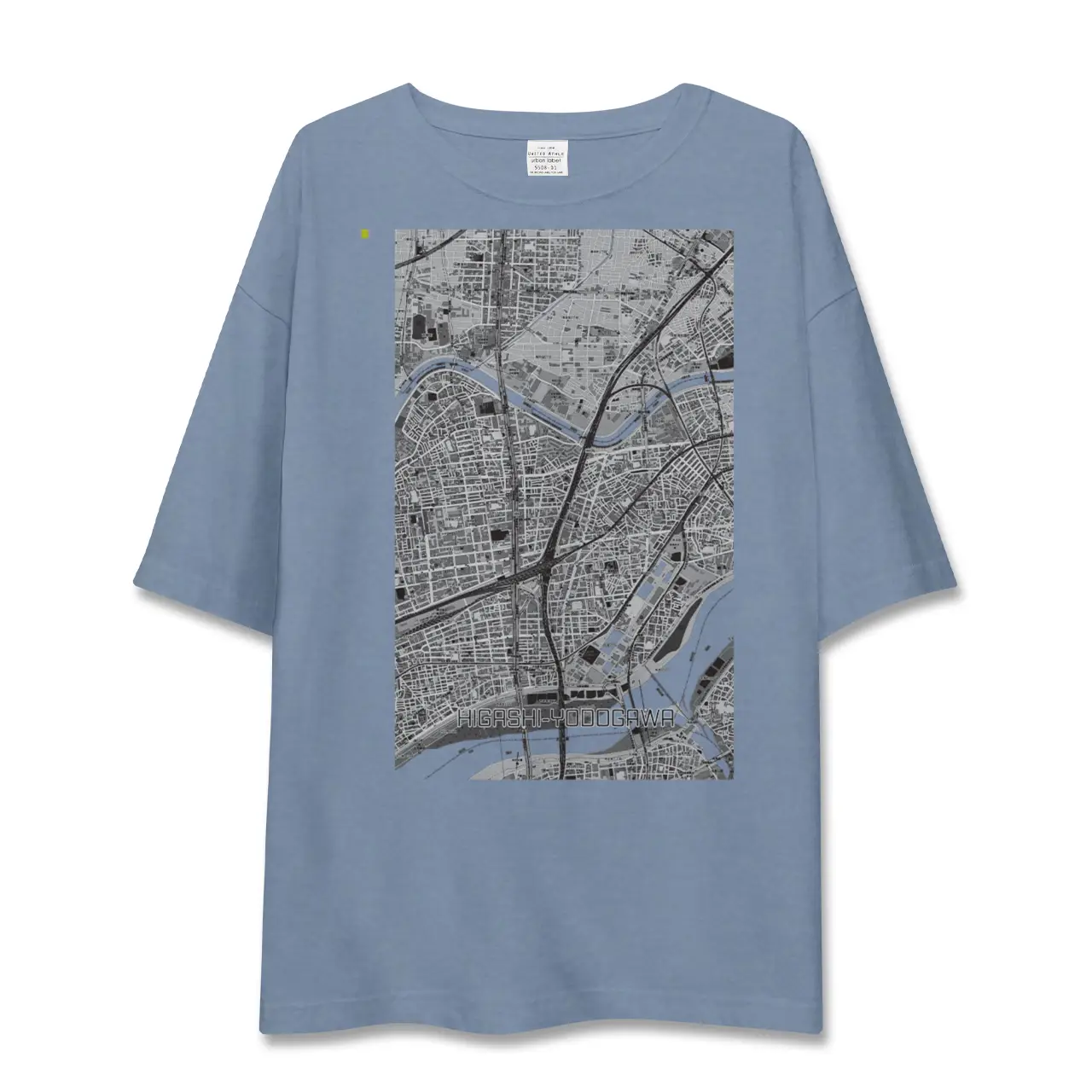【東淀川（大阪府）】地図柄ビッグシルエットTシャツ