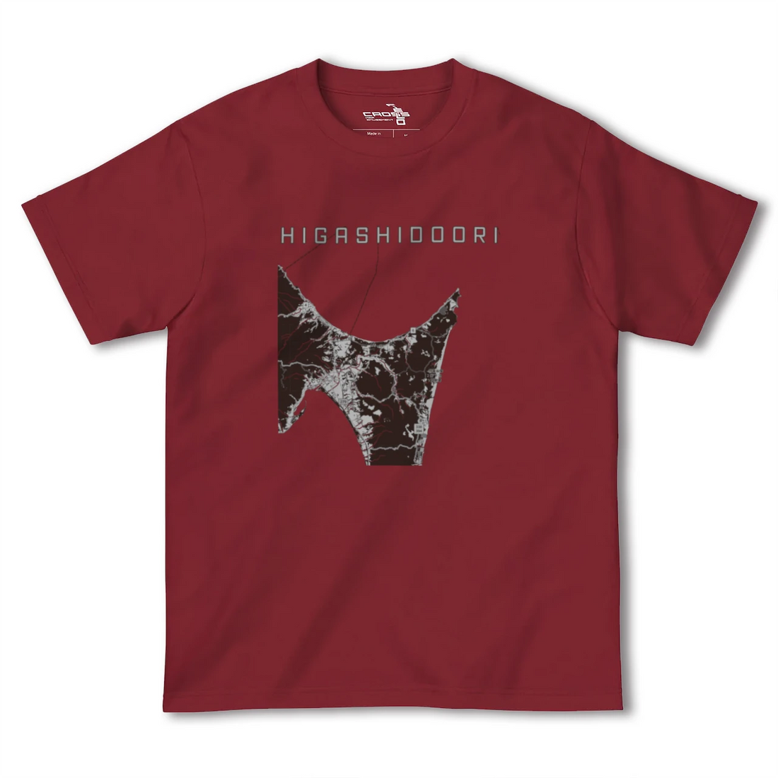 【東通（青森県）】地図柄ヘビーウェイトTシャツ