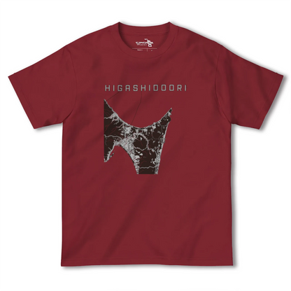 【東通（青森県）】地図柄ヘビーウェイトTシャツ