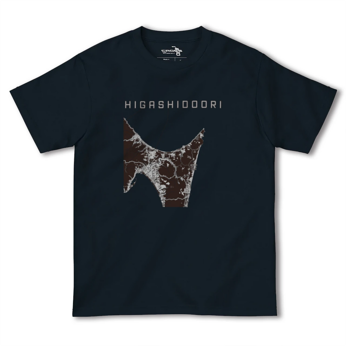 【東通（青森県）】地図柄ヘビーウェイトTシャツ