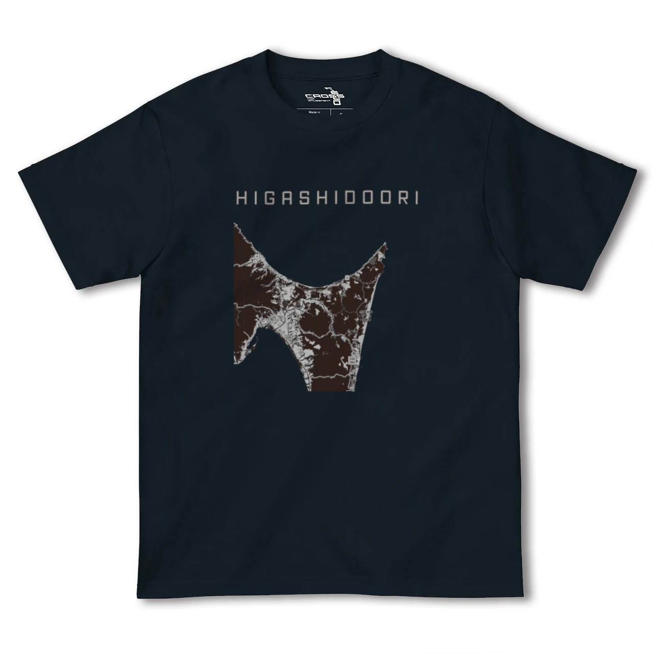 【東通（青森県）】地図柄ヘビーウェイトTシャツ