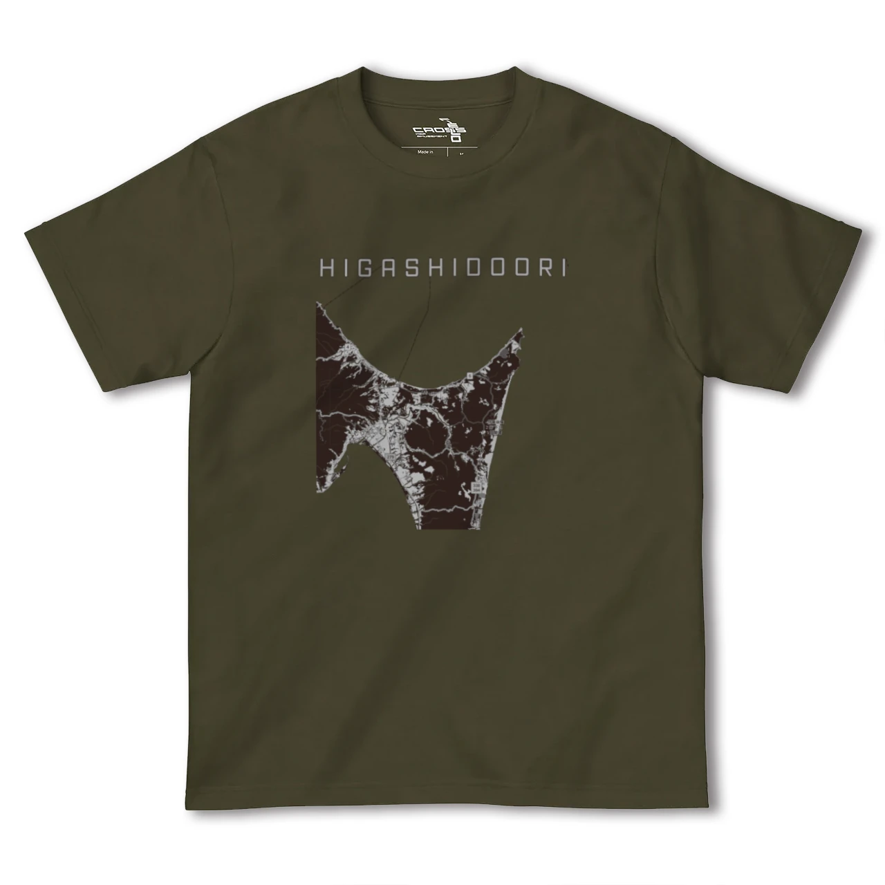 【東通（青森県）】地図柄ヘビーウェイトTシャツ