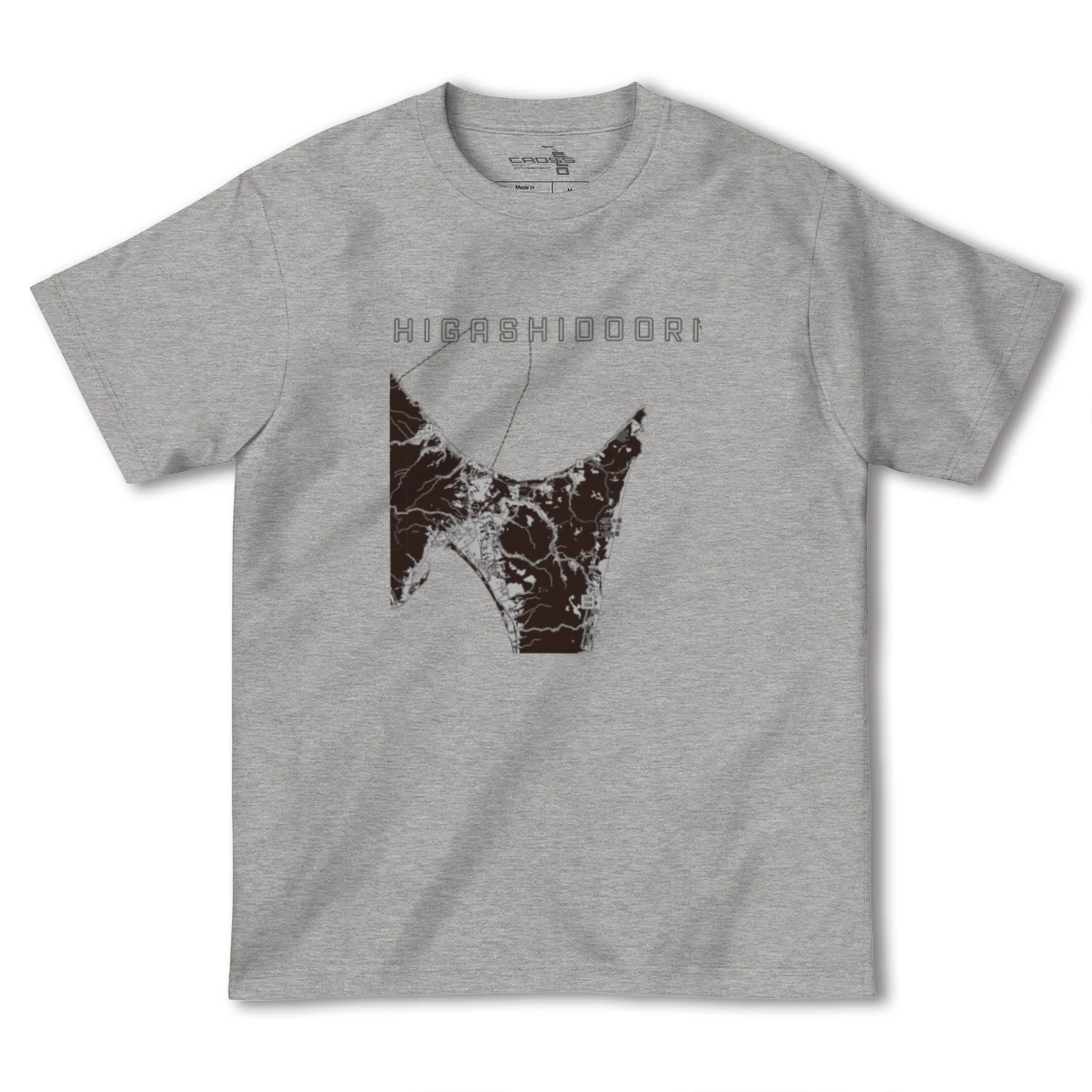 【東通（青森県）】地図柄ヘビーウェイトTシャツ