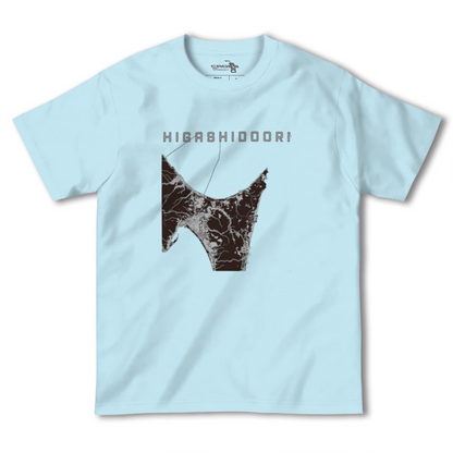 【東通（青森県）】地図柄ヘビーウェイトTシャツ