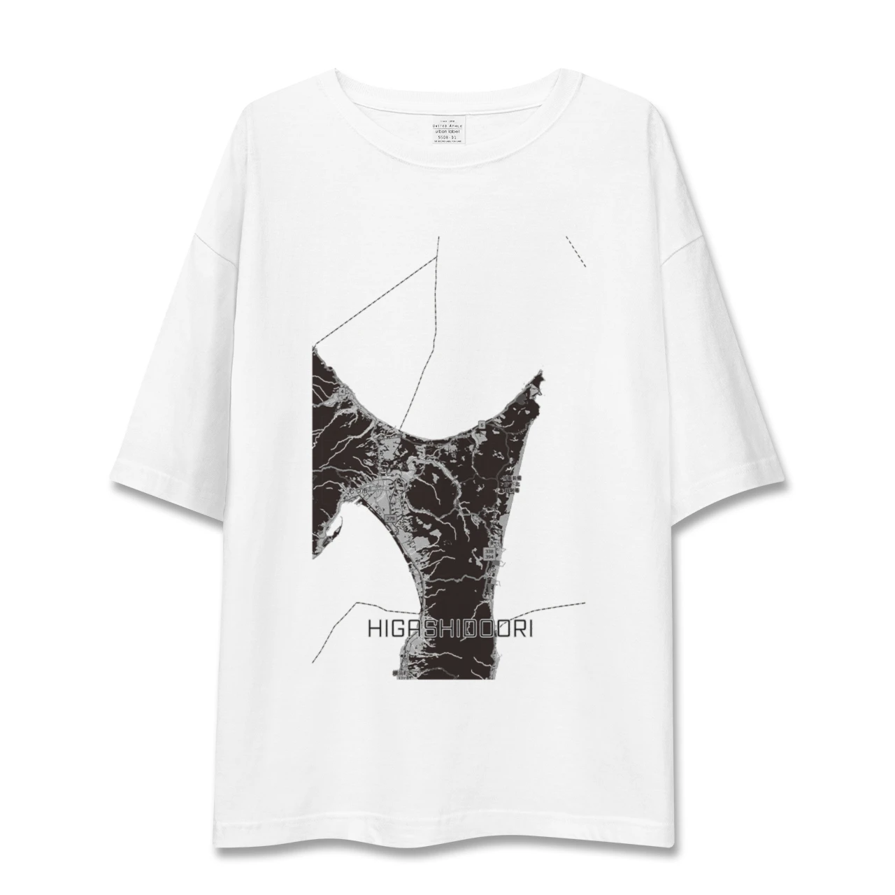 【東通（青森県）】地図柄ビッグシルエットTシャツ