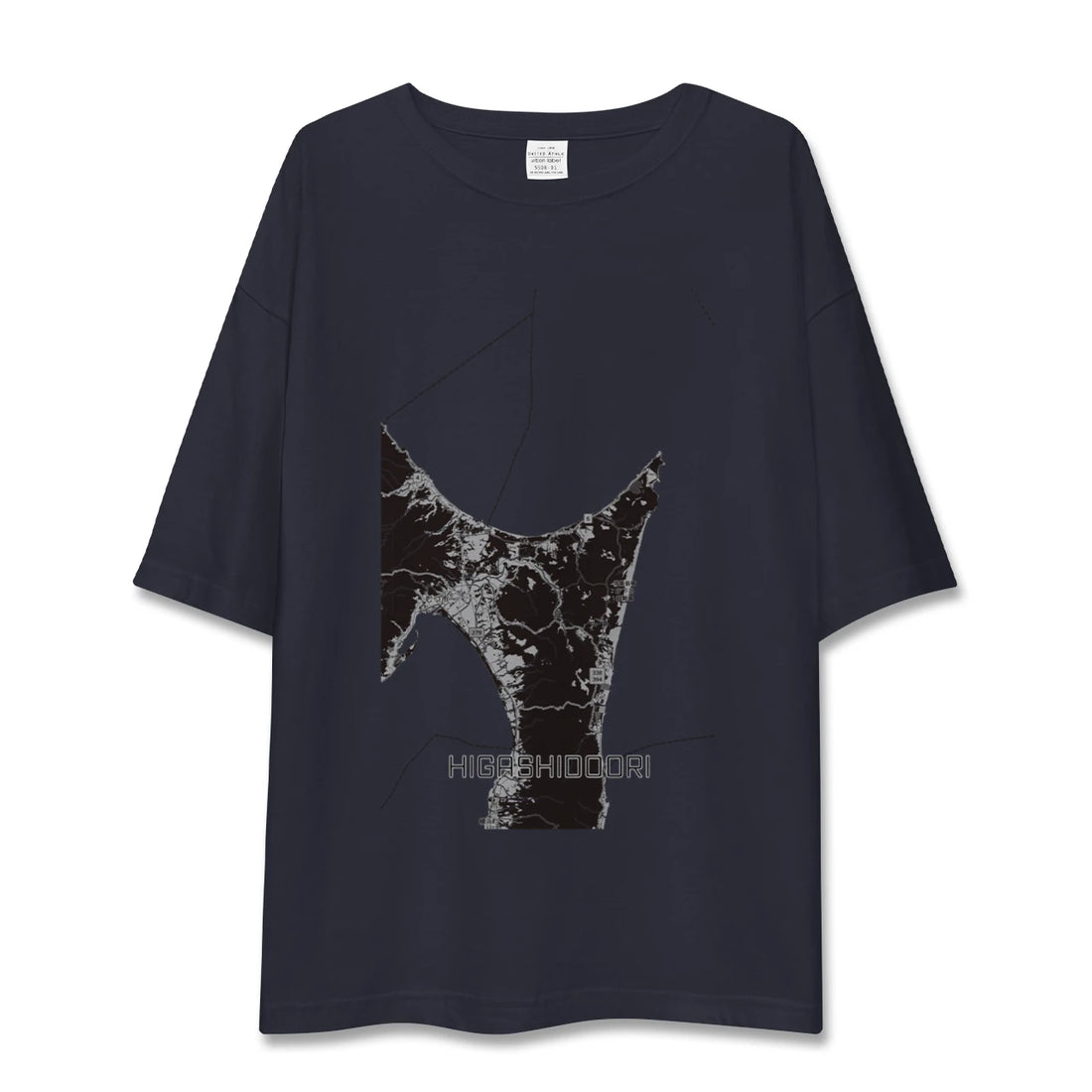 【東通（青森県）】地図柄ビッグシルエットTシャツ