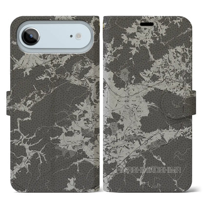 【東広島（広島県）】地図柄iPhoneケース（手帳タイプ）