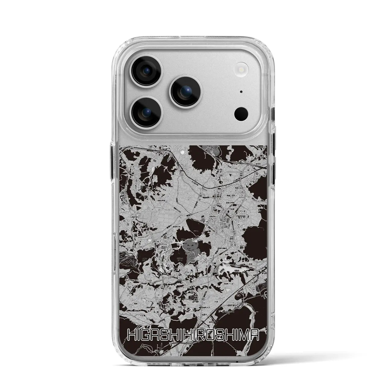 【東広島（広島県）】地図柄iPhoneケース（MagSafeタイプ）
