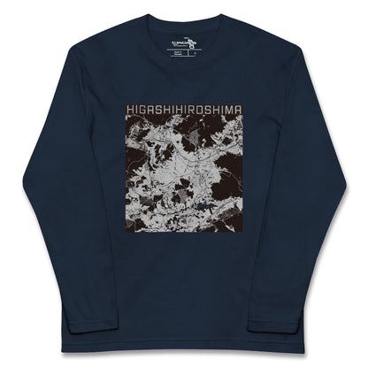 【東広島（広島県）】地図柄ロングスリーブTシャツ