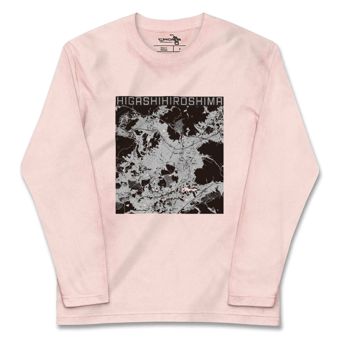 【東広島（広島県）】地図柄ロングスリーブTシャツ