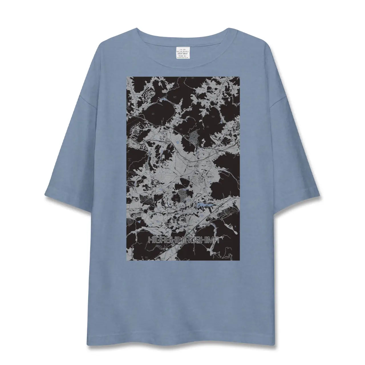 【東広島（広島県）】地図柄ビッグシルエットTシャツ