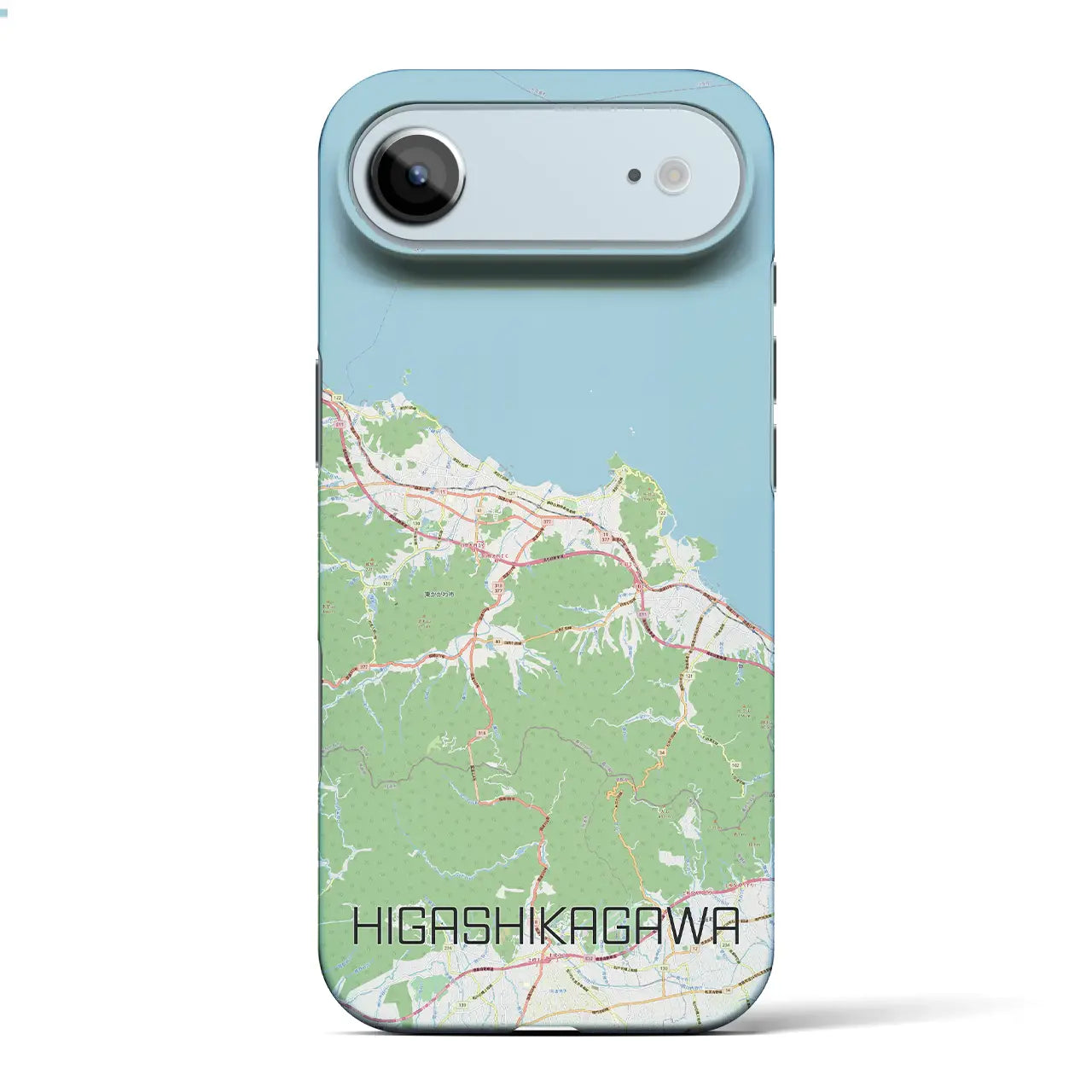 【東かがわ（香川県）】地図柄iPhoneケース（バックカバータイプ）