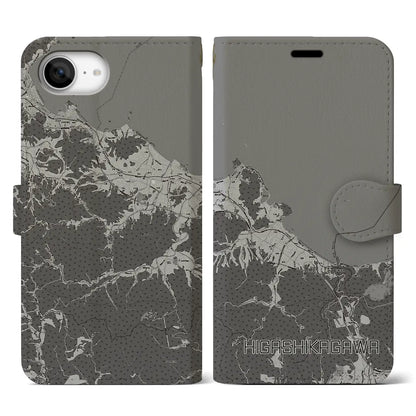 【東かがわ（香川県）】地図柄iPhoneケース（手帳タイプ）