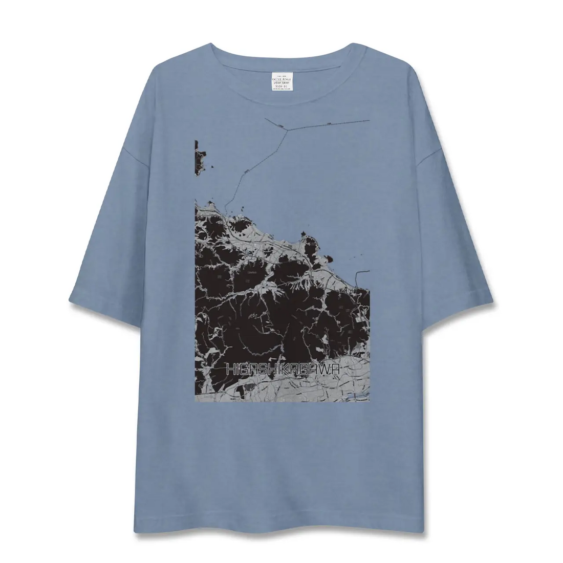 【東かがわ(香川県)】地図柄ビッグシルエットTシャツ