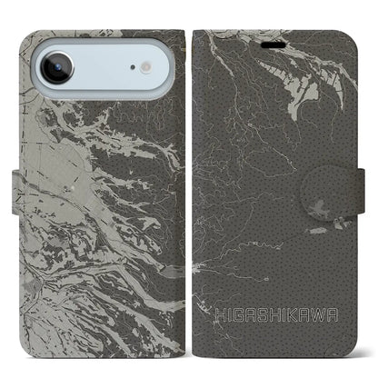 【東川（北海道）】地図柄iPhoneケース（手帳タイプ）