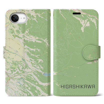 【東川（北海道）】地図柄iPhoneケース（手帳タイプ）