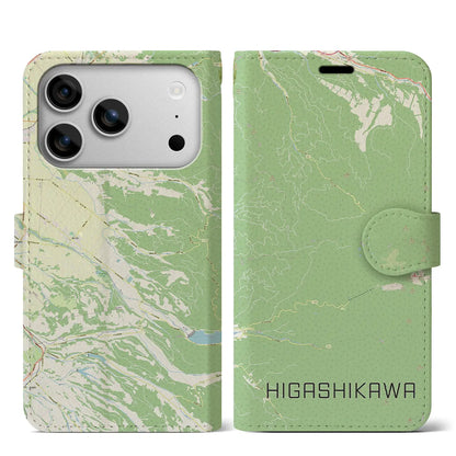 【東川（北海道）】地図柄iPhoneケース（手帳タイプ）