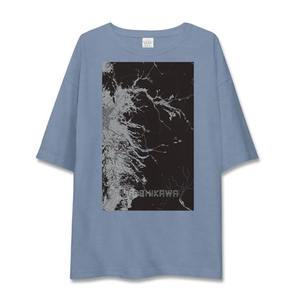 【東川（北海道）】地図柄ビッグシルエットTシャツ