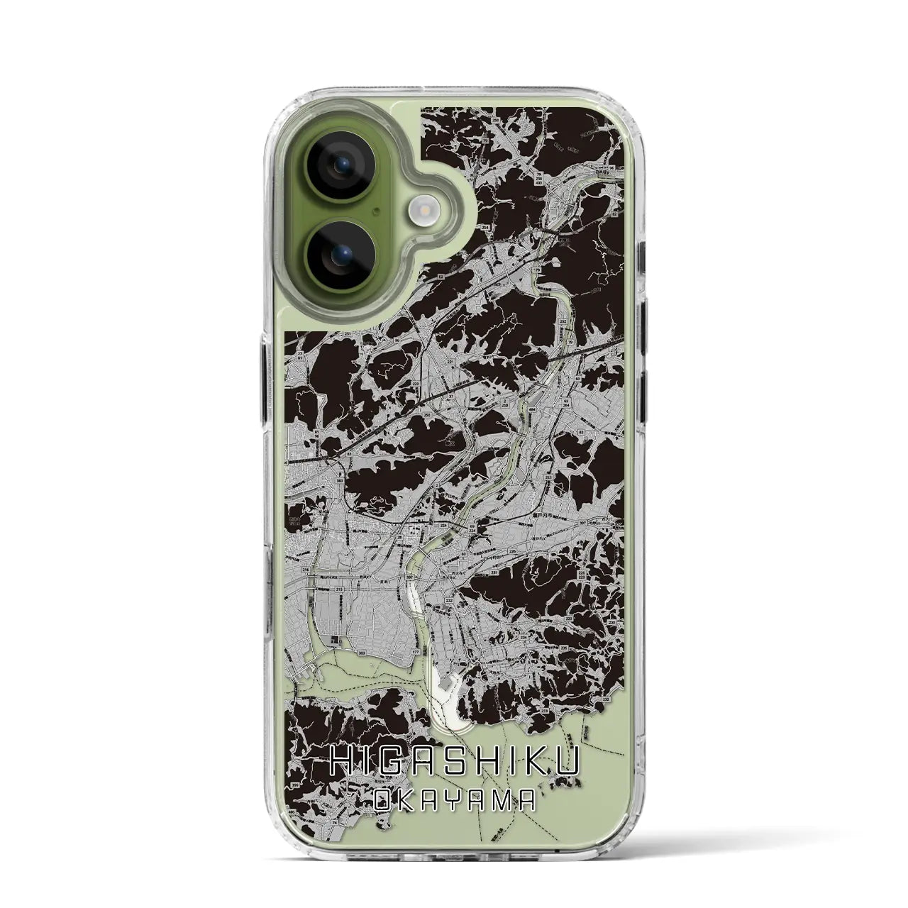 【東区（岡山市）】地図柄iPhoneケース（MagSafeタイプ）