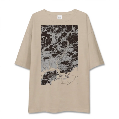 【東区（岡山市）（岡山県）】地図柄ビッグシルエットTシャツ