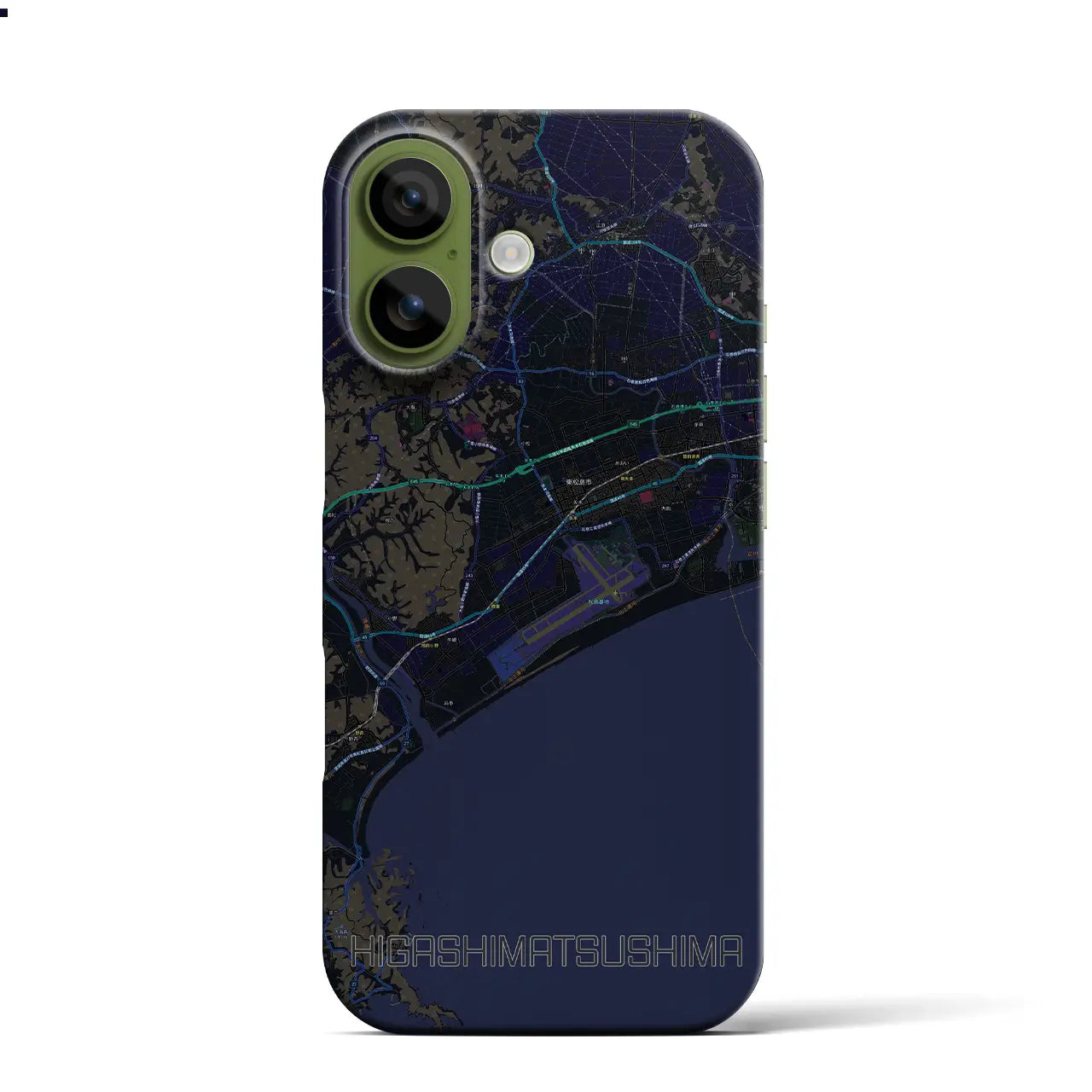 【東松島（宮城県）】地図柄iPhoneケース（バックカバータイプ）