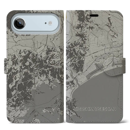 【東松島（宮城県）】地図柄iPhoneケース（手帳タイプ）