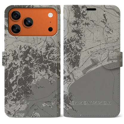 【東松島（宮城県）】地図柄iPhoneケース（手帳タイプ）