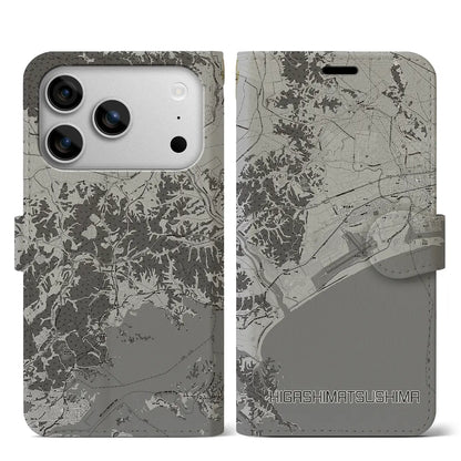 【東松島（宮城県）】地図柄iPhoneケース（手帳タイプ）