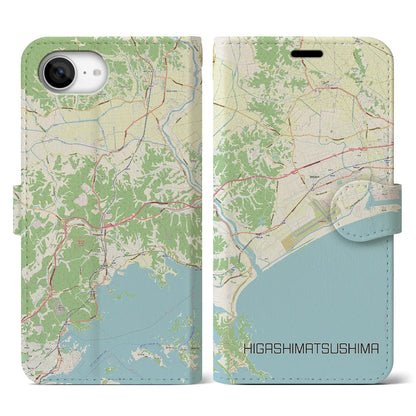 【東松島（宮城県）】地図柄iPhoneケース（手帳タイプ）