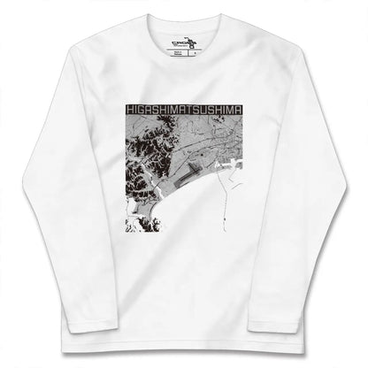 【東松島（宮城県）】地図柄ロングスリーブTシャツ