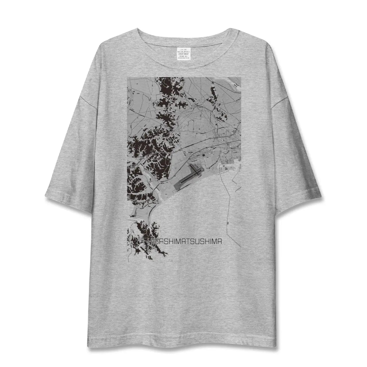 【東松島（宮城県）】地図柄ビッグシルエットTシャツ