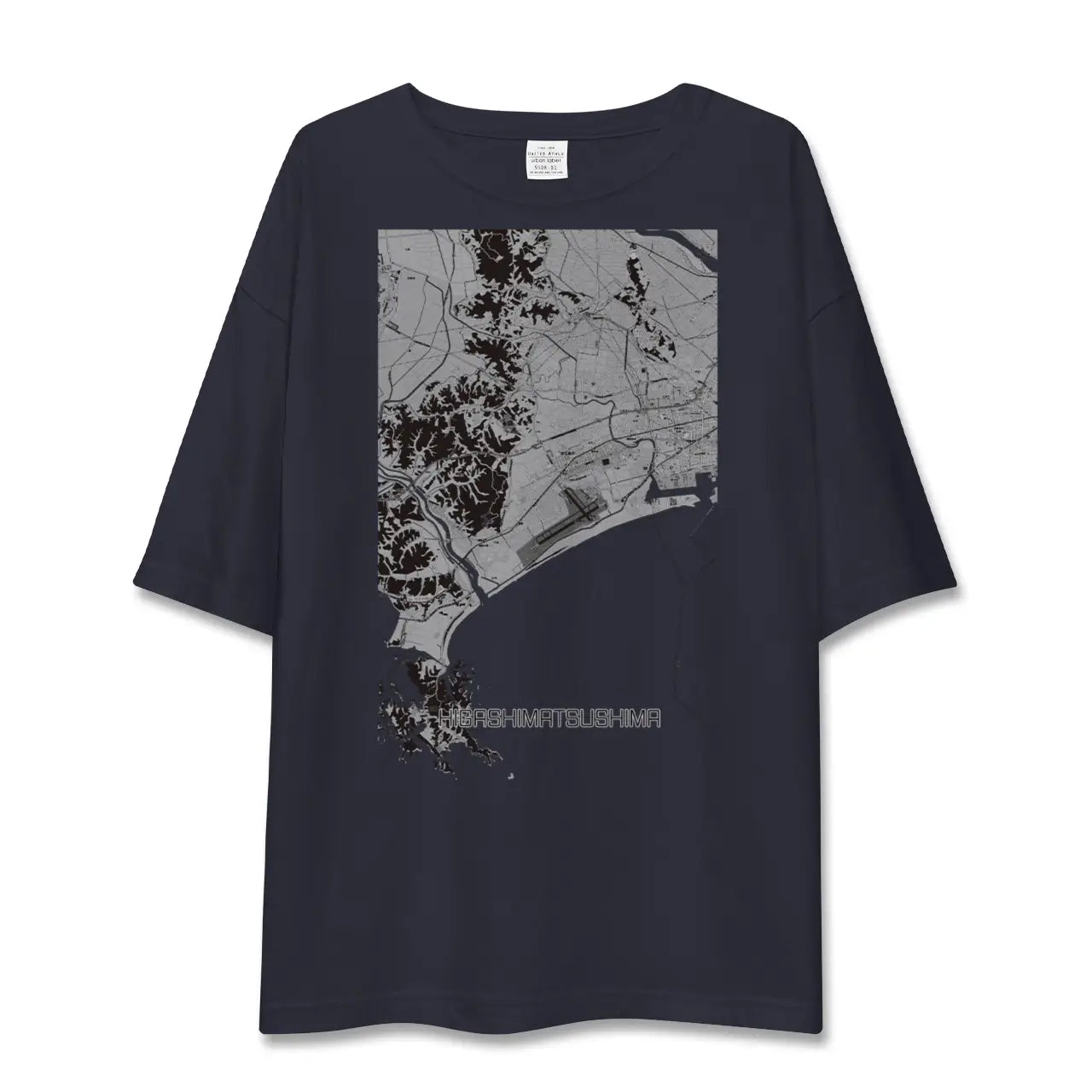 【東松島（宮城県）】地図柄ビッグシルエットTシャツ