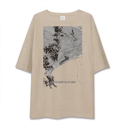 【東松島（宮城県）】地図柄ビッグシルエットTシャツ