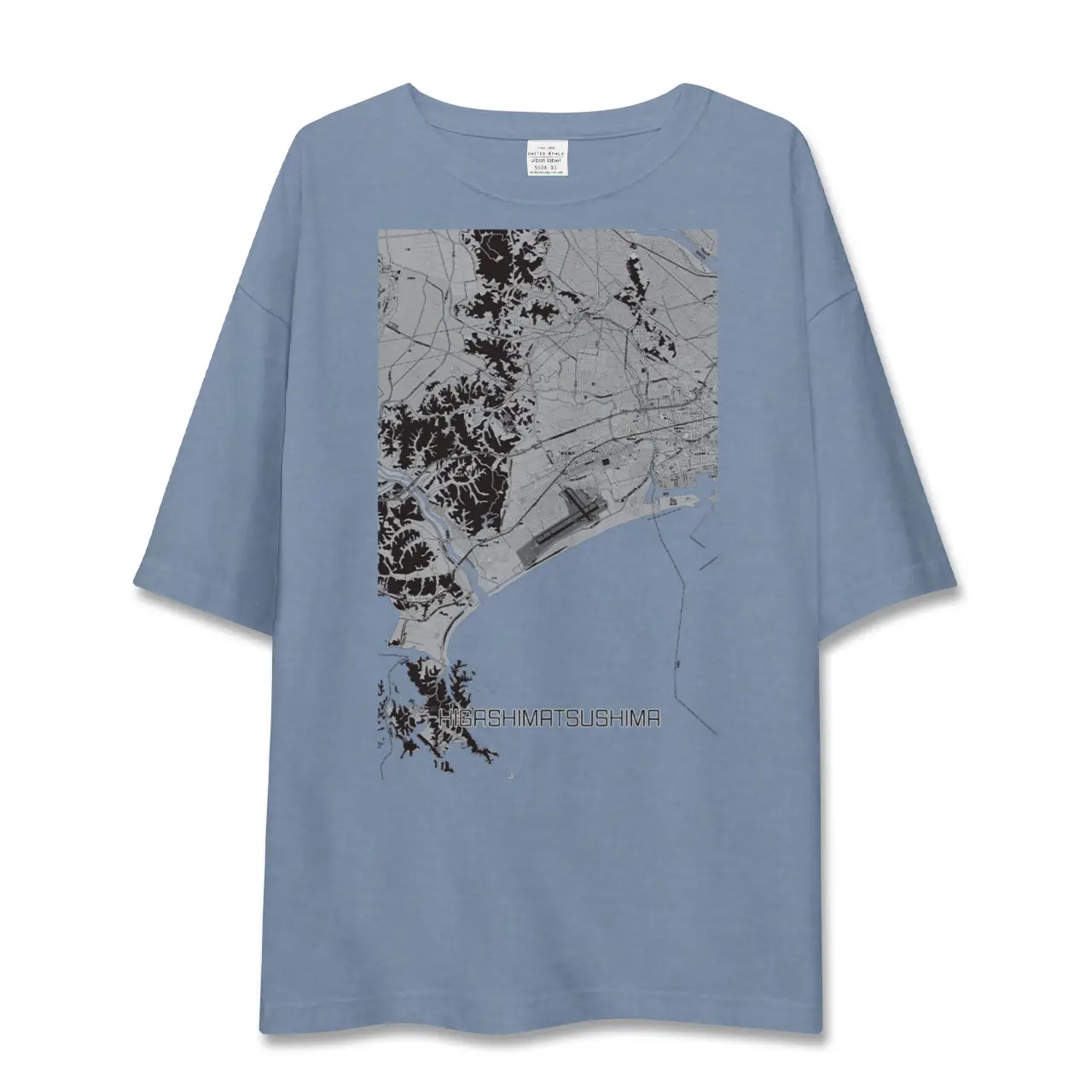 【東松島（宮城県）】地図柄ビッグシルエットTシャツ