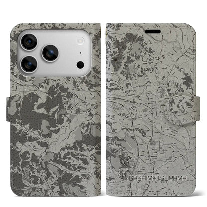 【東松山（埼玉県）】地図柄iPhoneケース（手帳タイプ）