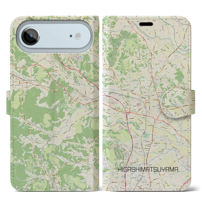 【東松山（埼玉県）】地図柄iPhoneケース（手帳タイプ）