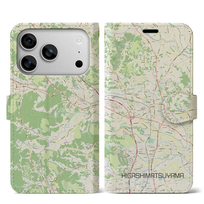 【東松山（埼玉県）】地図柄iPhoneケース（手帳タイプ）