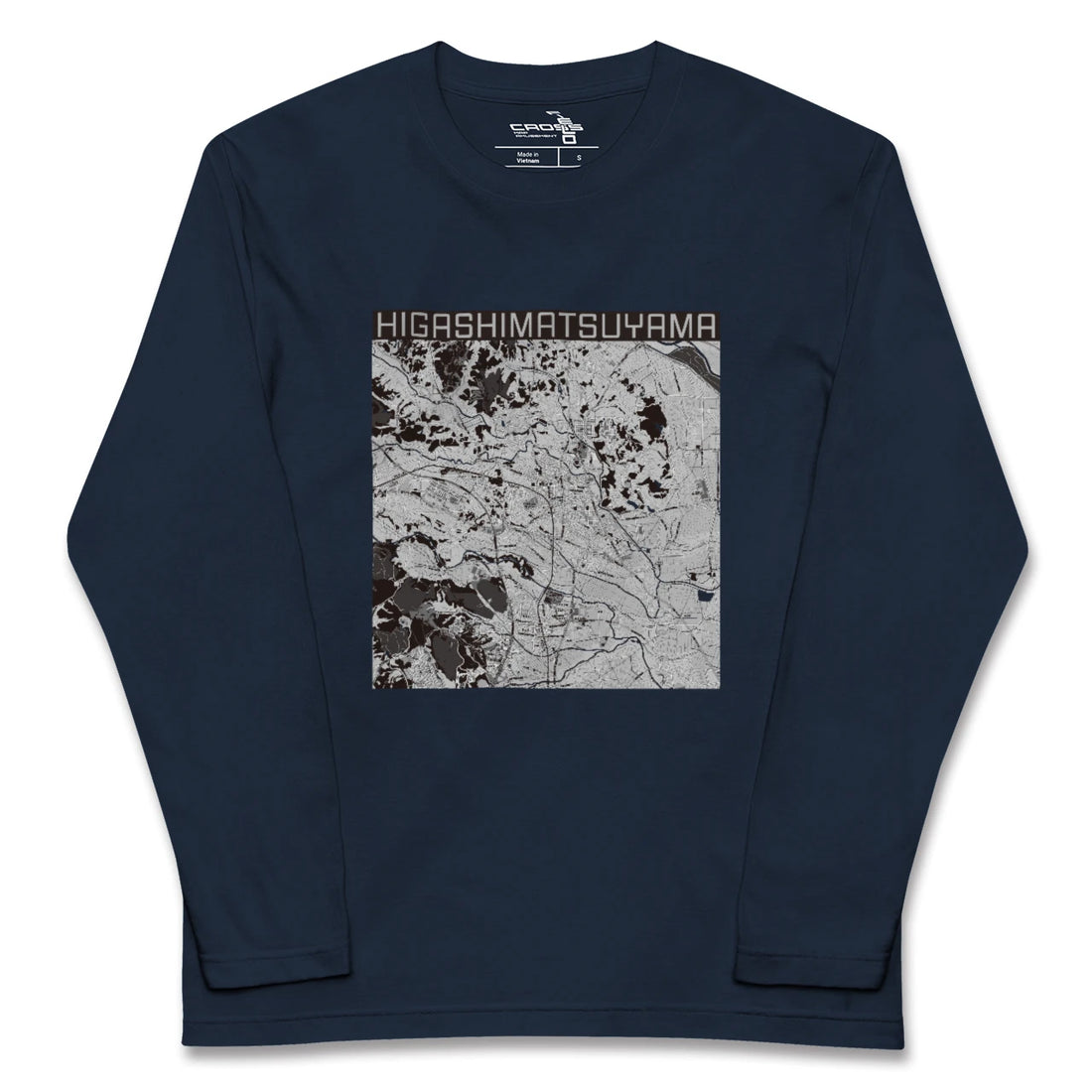 【東松山（埼玉県）】地図柄ロングスリーブTシャツ