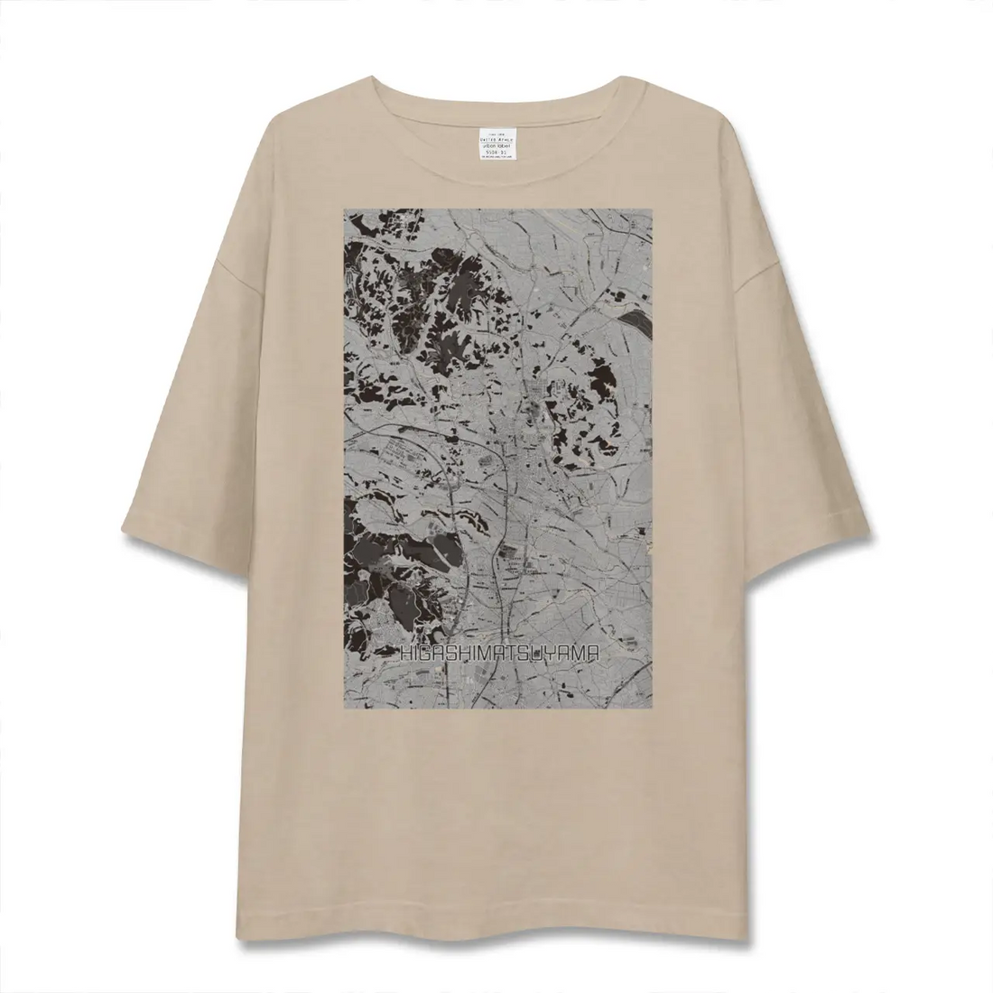 【東松山（埼玉県）】地図柄ビッグシルエットTシャツ