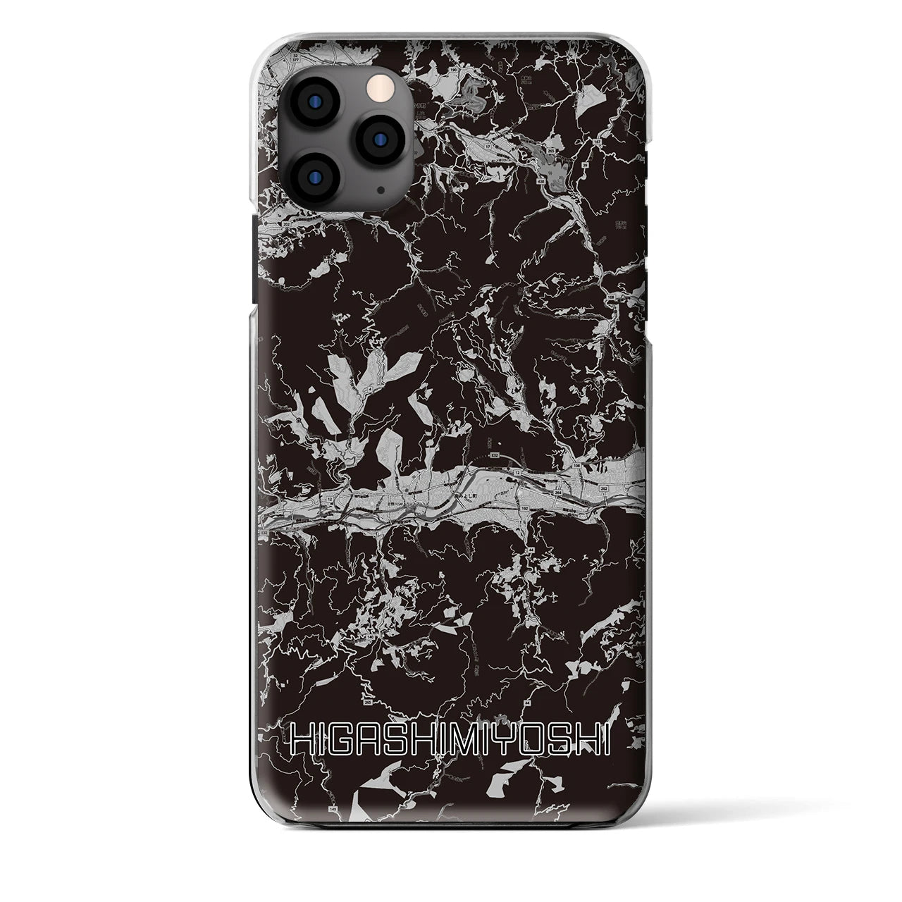 【東みよし（徳島県）】地図柄iPhoneケース（クリアタイプ）