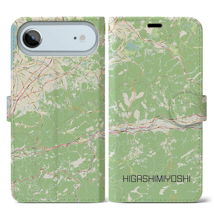 【東みよし（徳島県）】地図柄iPhoneケース（手帳タイプ）