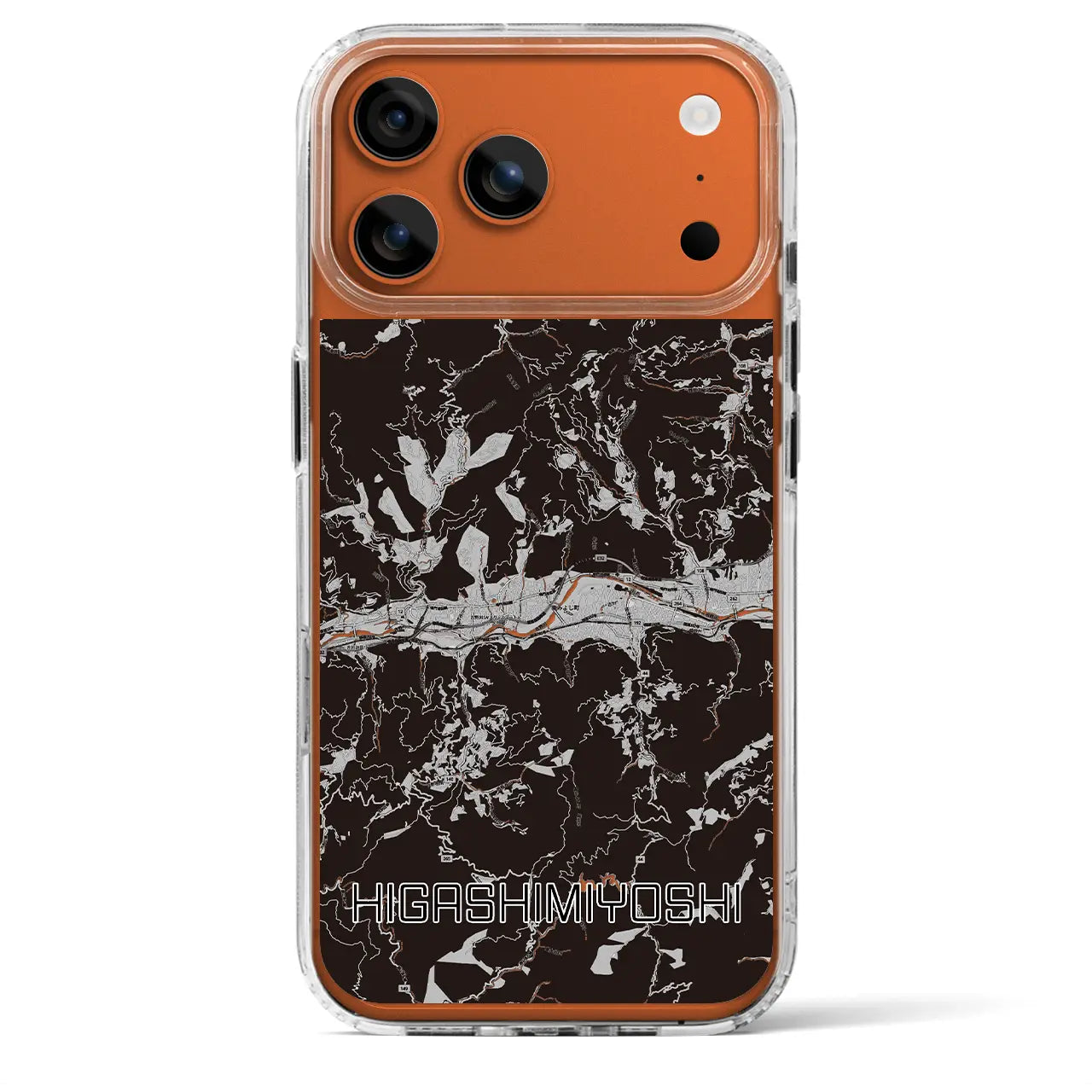 【東みよし（徳島県）】地図柄iPhoneケース（MagSafeタイプ）