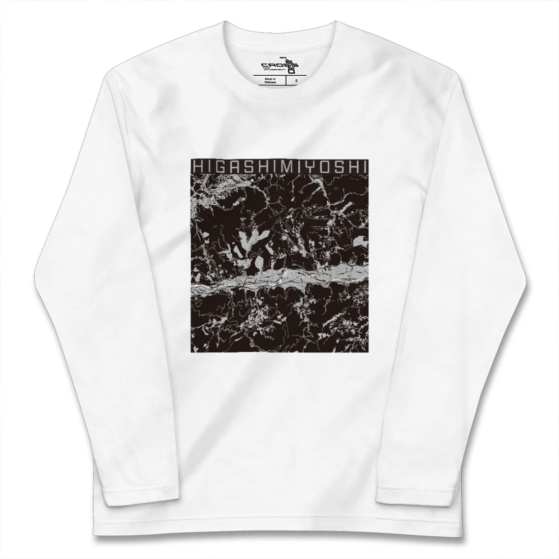 【東みよし(徳島県)】地図柄ロングスリーブTシャツ