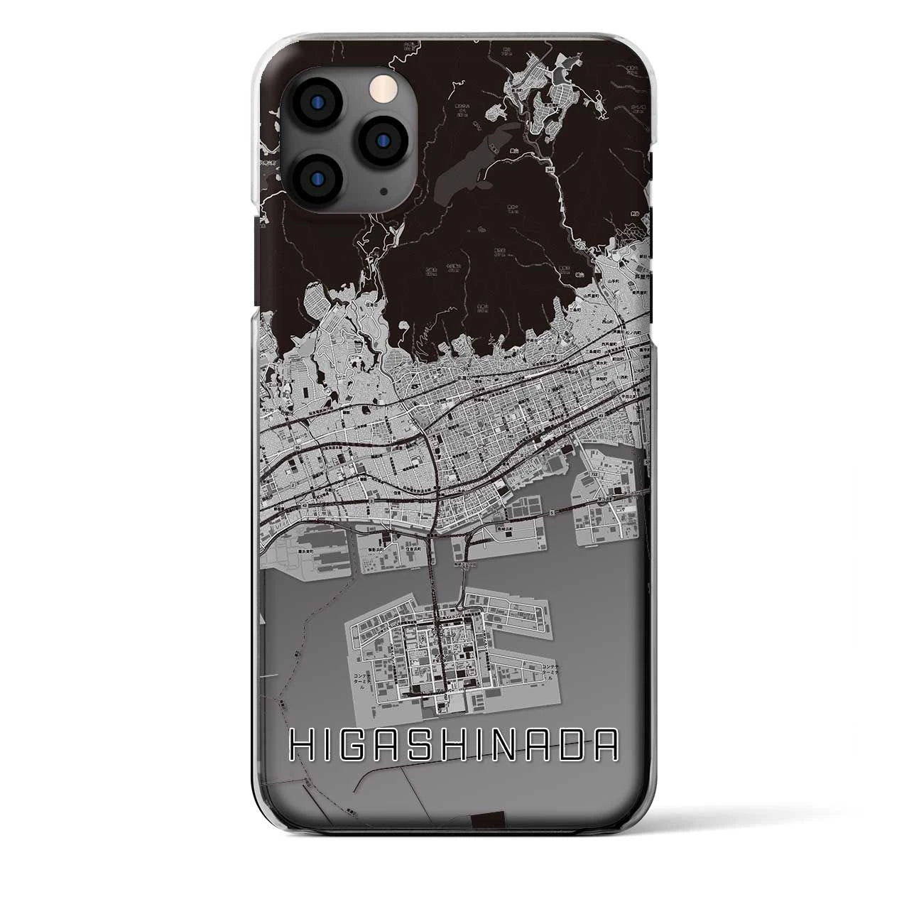 【東灘（兵庫県）】地図柄iPhoneケース（クリアタイプ）