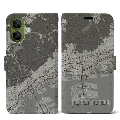 【東灘（兵庫県）】地図柄iPhoneケース（手帳タイプ）