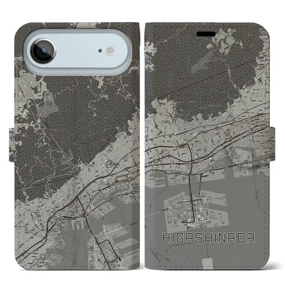 【東灘（兵庫県）】地図柄iPhoneケース（手帳タイプ）