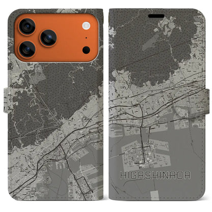 【東灘（兵庫県）】地図柄iPhoneケース（手帳タイプ）