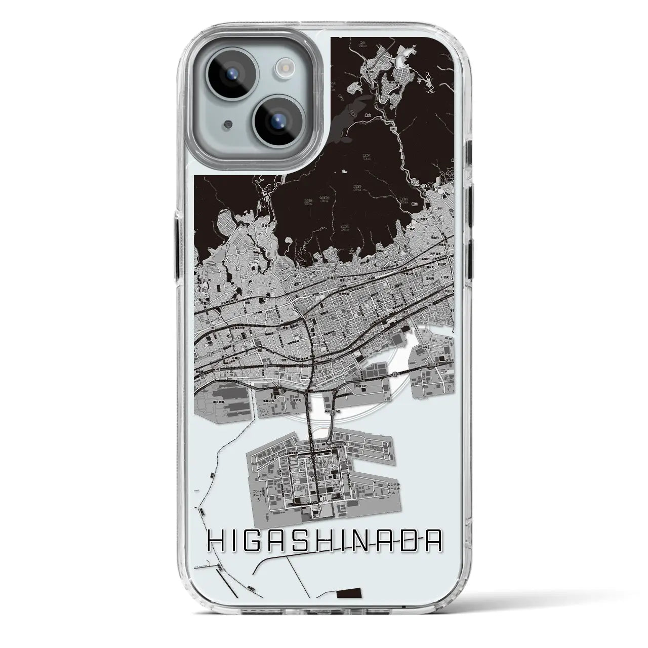 【東灘（兵庫県）】地図柄iPhoneケース（MagSafeタイプ）