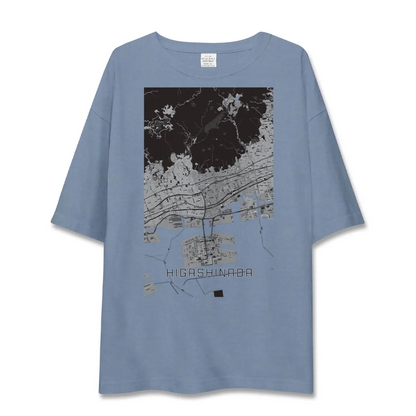 【東灘（兵庫県）】地図柄ビッグシルエットTシャツ